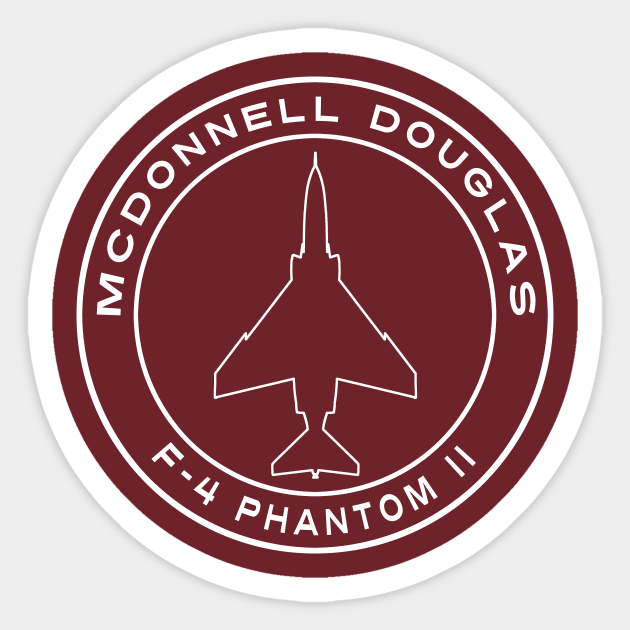 McDonnell Douglas F-4 Phantom II Sticker by John_Matthews_Art